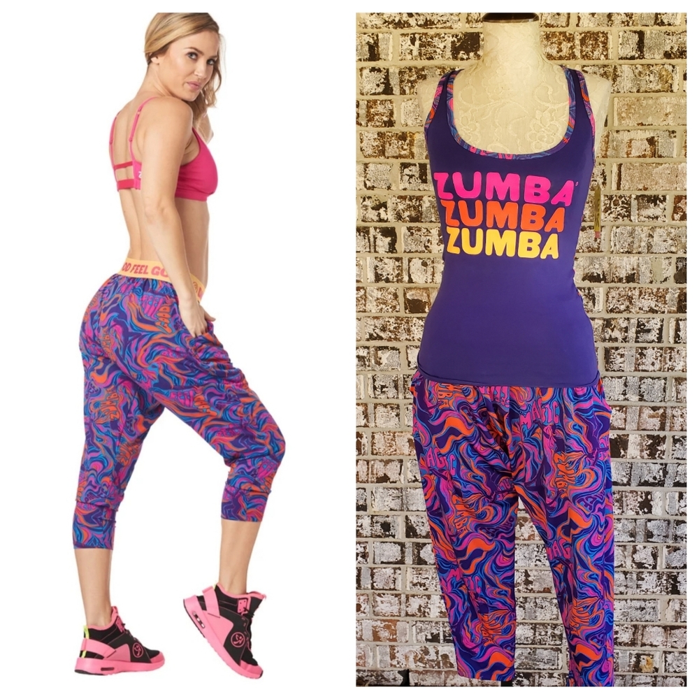 Zumba Xpicy Harem pants racer Top set